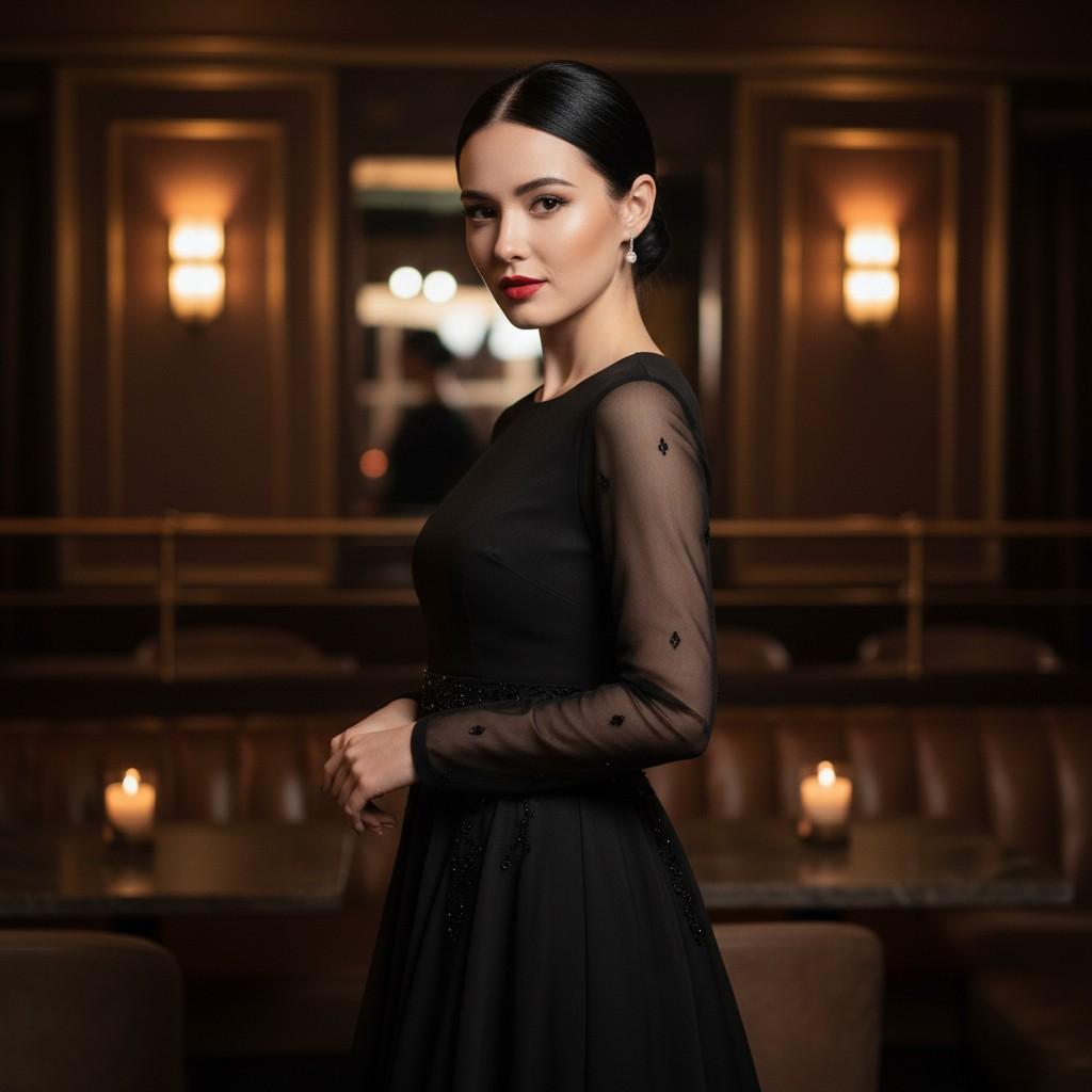 Paloma - 🖤 Jet black hair framing a striking face