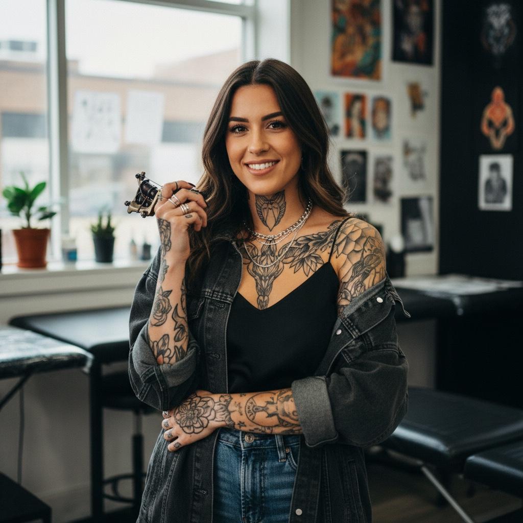 Elaine - 🎨 Tattoo Artist — but make it mysterious